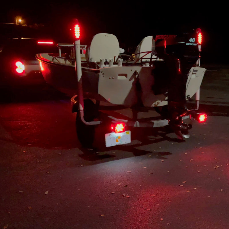 LED Trailer Guide-on Light Post Kit